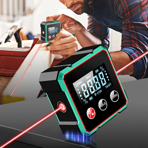 🔥4-sidet magnetisk digital vinkelmåler med laser-img