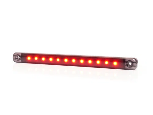 VAR lang 238mm sort røget markør lys / mørk linse / 12 LED-img