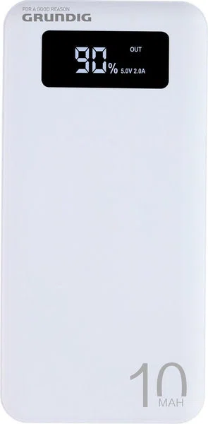 Grundig Powerbank 10000mAh med LED-display og 2 USB-outputs-img