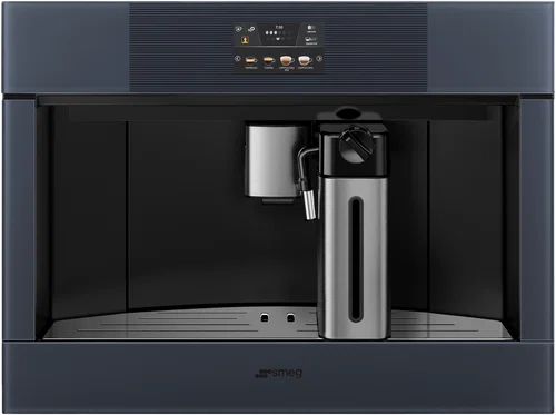 Smeg Linea Compact Built In Coffee Machine Neptune Grey