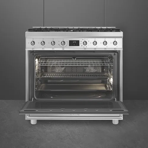 Smeg Classic 90cm Pyrolytic Freestanding Cooker-img