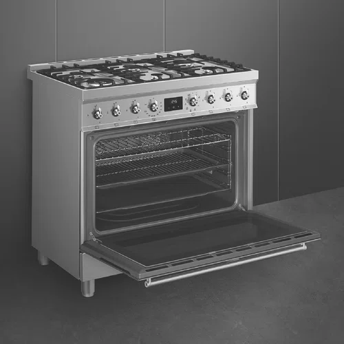 Smeg Classic 90cm Pyrolytic Freestanding Cooker - Billede 5