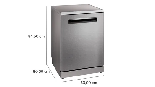 Bosch Series 4 Flat Door Freestanding Dishwasher, Brushed Steel-img