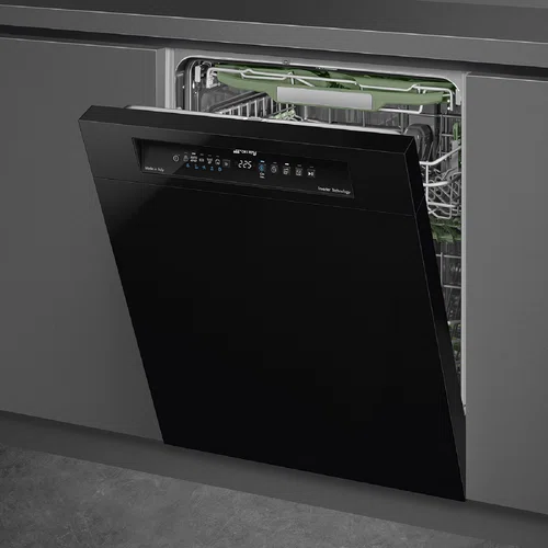 Smeg Diamond 60cm Built Under Dishwasher, Black-img