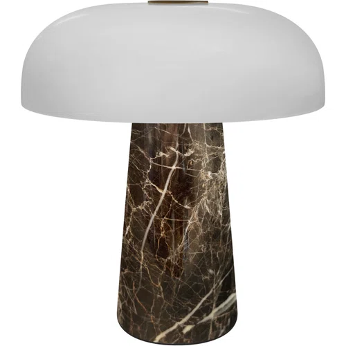 GLOSSY GRÅ BRUN MINI PORTABLE LAMPE-img