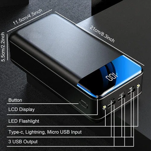 Batterie externe portable USB avec affichage numérique LED - Billede 5