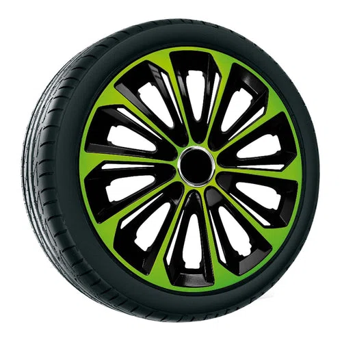Universal hjulkapsler 15" NRM Extra Strong grøn-sort 1 stk.-img