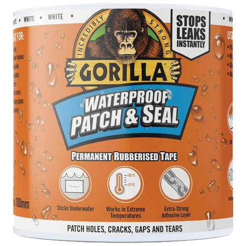 Reparationstejp Gorilla Patch & Seal Tape vit 100 mm x 3 m-img