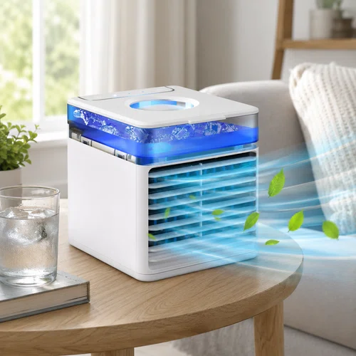 Cooling Portable Air Conditioner Humidifier Desktop - Billede 2