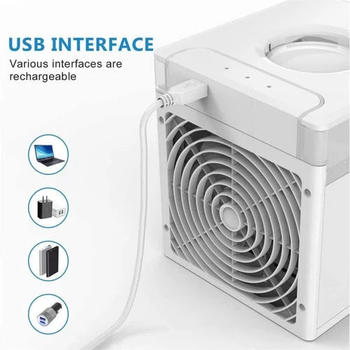 Cooling Portable Air Conditioner Humidifier Desktop - Billede 3