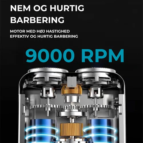 Bærbar barbermaskine med dobbelt ring - Billede 3