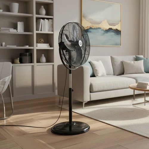 Prem-i-air 20" High Velocity Stand Fan, Adjustable Head, 3 Speeds, Robust Base & Powerful Airflow - EH5864-img
