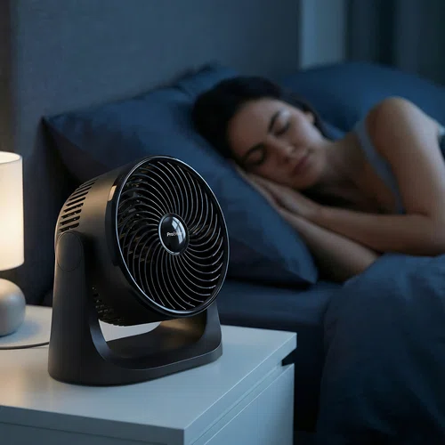 AirFlo Mini 28 cm Turbo Fan - Ultra-Quiet Air Circulator - Black-img