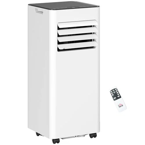 3-i-1 klimaanlæg, ventilator med LED-display, vaskbart filter, timer, hvid-img