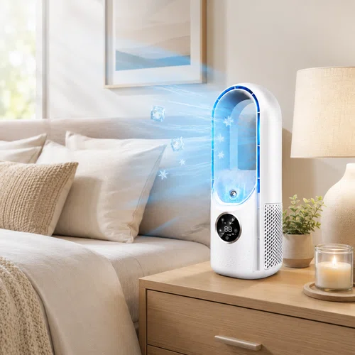 Portable Air Conditioner Bladeless Desktop Cooling Fan-img