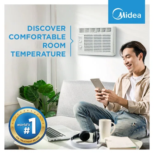 Midea 0.6HP Window Type Non Inverter Aircon - Billede 4
