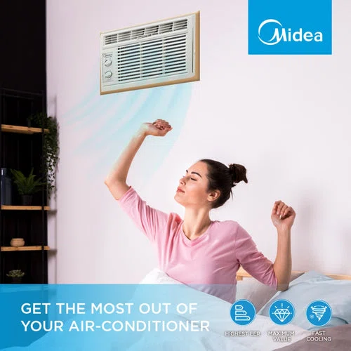 Midea 0.6HP Window Type Non Inverter Aircon - Billede 3